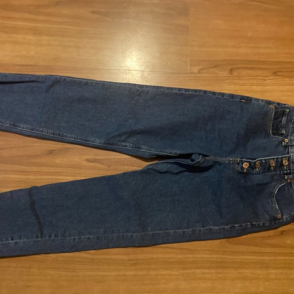 NWOT EXPRESS MOM JEANS SIZE 0R - Picture 2 of 5